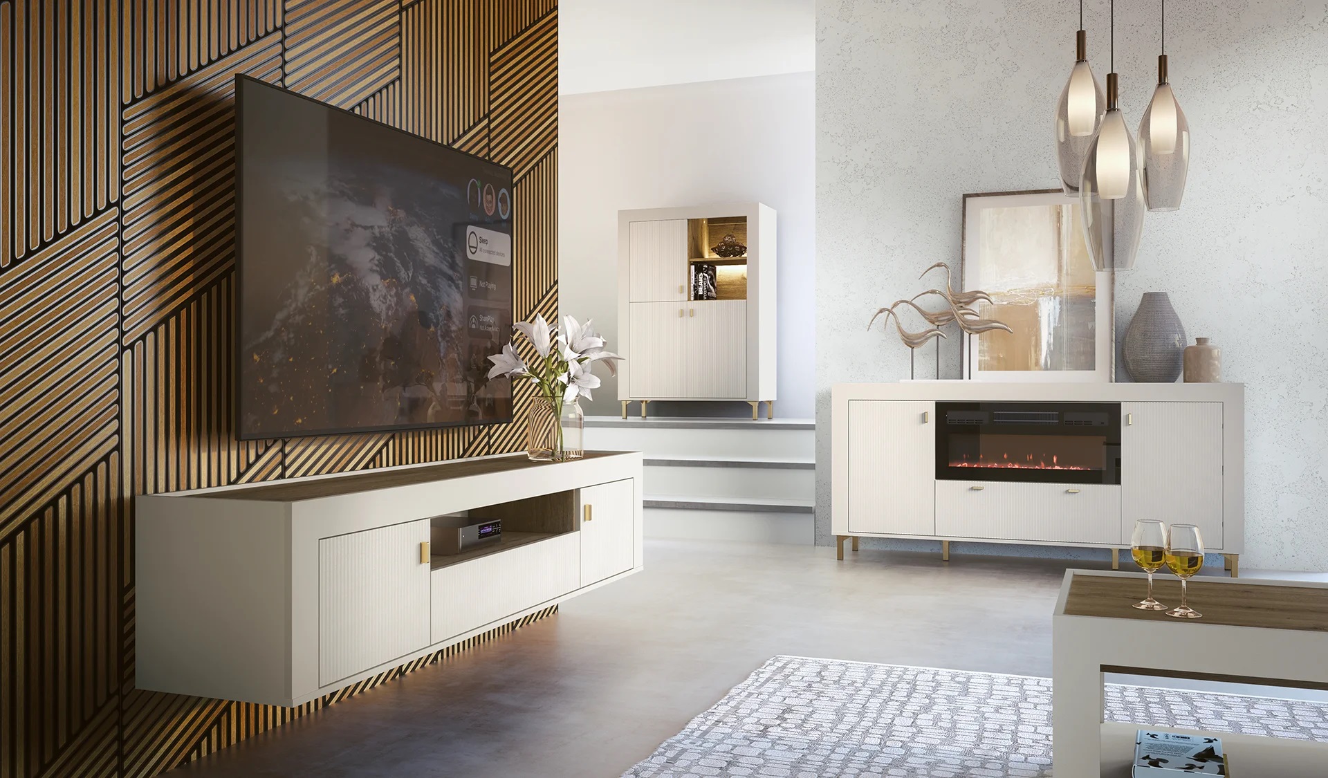 Mossa kašmír obývak